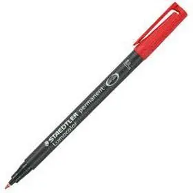 Lumocolor F Rojo Permanente Staedtler