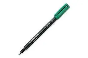 Lumocolor F Verde Permanente Staedtler