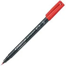 Lumocolor S Rojo Permanente Staedtler