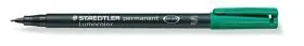 Lumocolor S Verde Permanente Staedtler