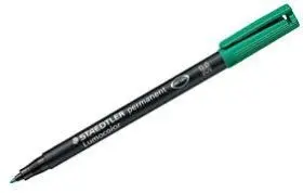 Lumocolor M Verde Permanente Staedtler