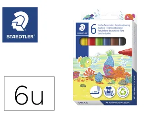 6 Rotuladores Noris Club Jumbo 340 Wp6