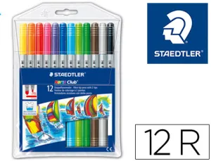 12 Rotuladores Doble Punta Staedtler