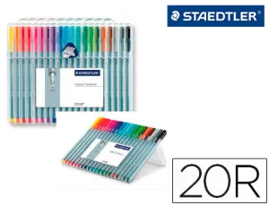 20 Rotuladores Triplus Fineliner Staedtler