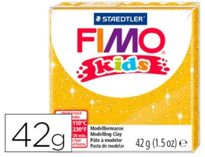Pasta Fimo Amarillo con Brillantina