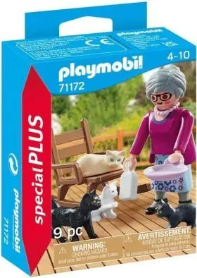 Abuela con Gatos Playmobil
