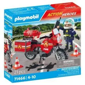 Moto de Bomberos Playmobil