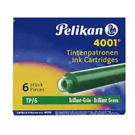 (6) Recambios Tinta Pelikan Verde