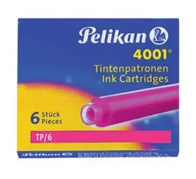 (6) Recambios Tinta Pelikan Rosa