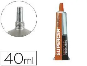 Pegamento Supergen Adhesivo Tubo Naranja 40 Ml
