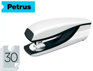 Grapadora Petrus 635 Blanco Metalizada