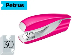 Grapadora Petrus 635 Fucsia Metalizada