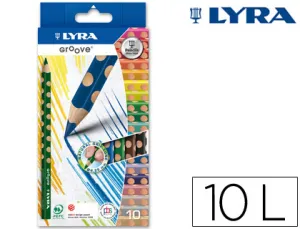 10 Lapices de Colores Groove Lyra