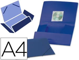 19060 Carpeta Beautone Azul Solapas Polipropileno Din A4