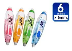 Corrector Cinta Duo + Goma - Cinta 6M X 5Mm Office Box
