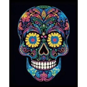 Neon Sugar Skull