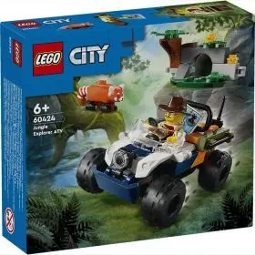 60424 Exploradores de la Jungla: Todoterreno y Misión del Panda Rojo Lego