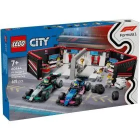 60444 Garaje de F1® con Coches Mercedes-Amg y Lego