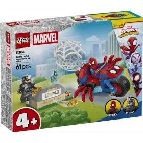 11206 Spidey en Su Moto Vs. Rino Lego