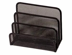Soporte para Cartas Rejilla Metalica Negra