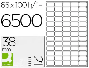 Etiqueta Adhesiva Q- Connet 38. 1 X 21