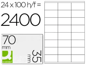 Etiqueta Adesiva Q-Connect T 70 X 35