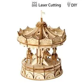 Merry-Go-Round Mordern 3D Wooden Puzzle