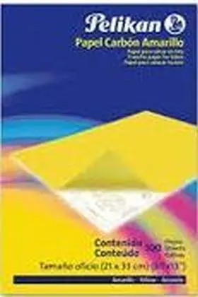 (100) Papel Calco Carbon Amarillo para Tela