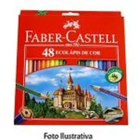 Caja Roja 48 Lapices de Colores Faber-Castell