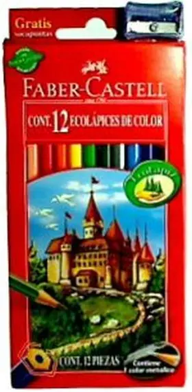 Caja Roja 12 Colores Faber-Castell