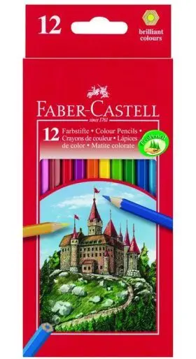 Caja Roja 12 Colores Faber Castell