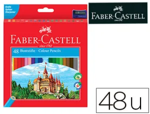Caja Roja 48 Lapices Colores Asa