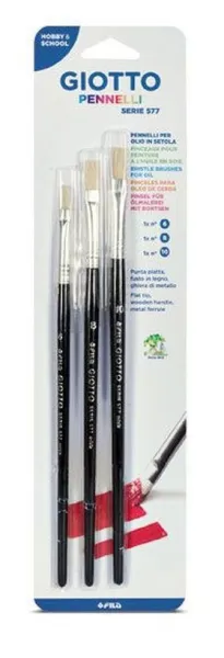 Blister 3 ud Pincel Giotto Serie 577 N 6 8 10