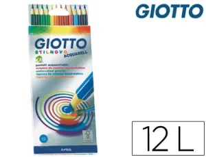 12 Lapices Giotto Stylnovo Acuarelables Giotto - Fila