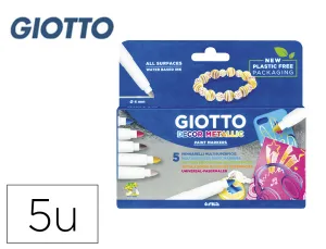 5 Rotuladores Giotto Maxi Metal