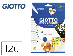 12 Rotuladores Giotto Decor Materials