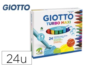 24 Rotuladores Giotto Turbo Maxi