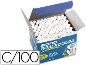 Caja 100 Tizas Robercolor Blanca
