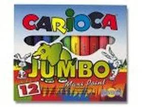 Rotuladores Carioca Jumbo 12 Colores