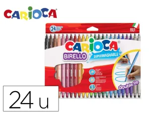 Rotuladores Carioca Birello 24 Colores