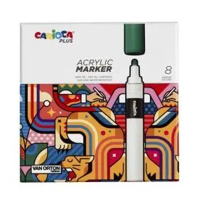 Marcador Acrílico Caja 8 uds