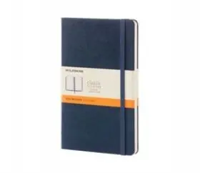Moleskine Libreta Clasica Tapa Dura Azul Zafiro L Rayada Tapa Dura