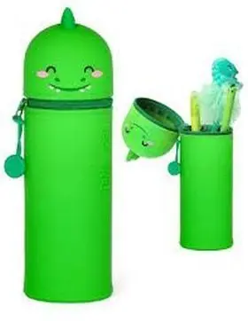 2-In-1 Silicone Pencil Case - Kawaii - Dino Legami