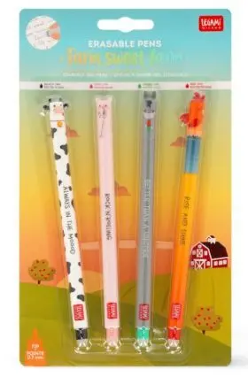 Set 4 Borrables Legami Granja