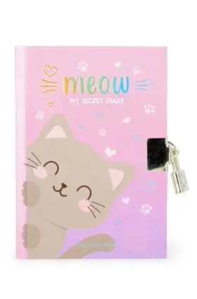 Secret Diary With Padlock - My Secret Diary - Kitty Legami