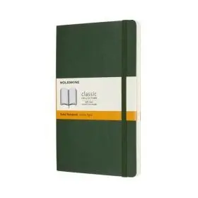 Moleskine Libreta Clasica Tapa Blanda Verde Musgo L Rayada Tapa Blanda