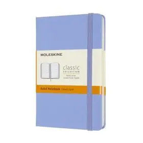 Moleskine Libreta Clasica Tapa Dura Azul Hortensia Pocket 9 X14 cm Rayas Ts