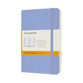 Moleskine Libreta Clasica Tapa Blanda Azul Hortensia Pocket 9 X14 cm Rayada Ts