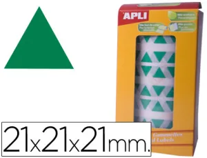 Rollo Gomets Triangulos Verde Grandes