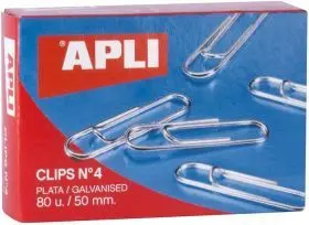 Clips Plata Nº 4 50Mm 100U